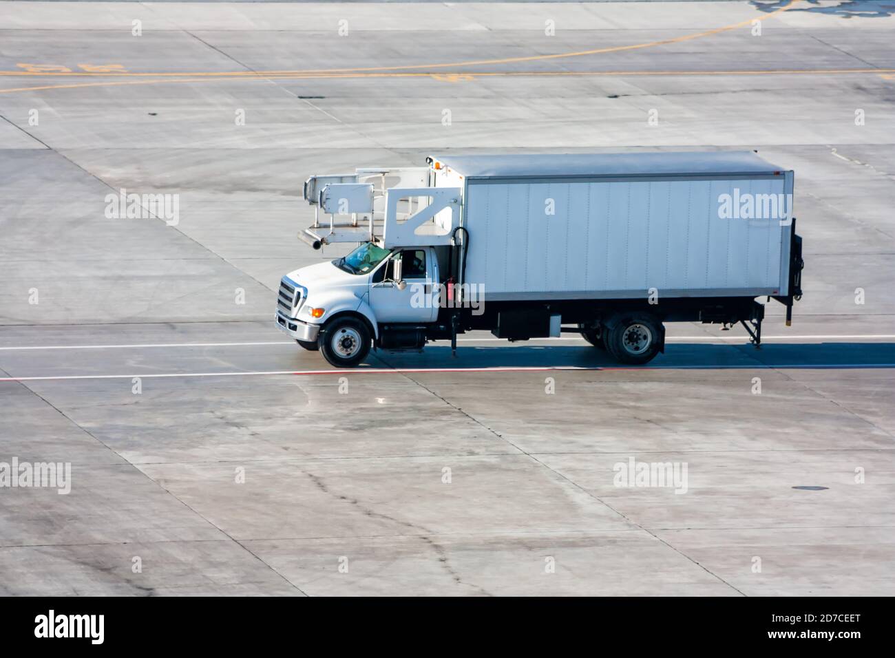 Airport catering truck Stock Photo