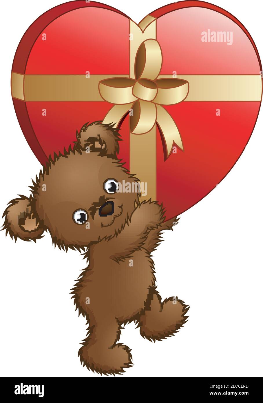 Teddy holding red heart Stock Vector Images - Page 2 - Alamy
