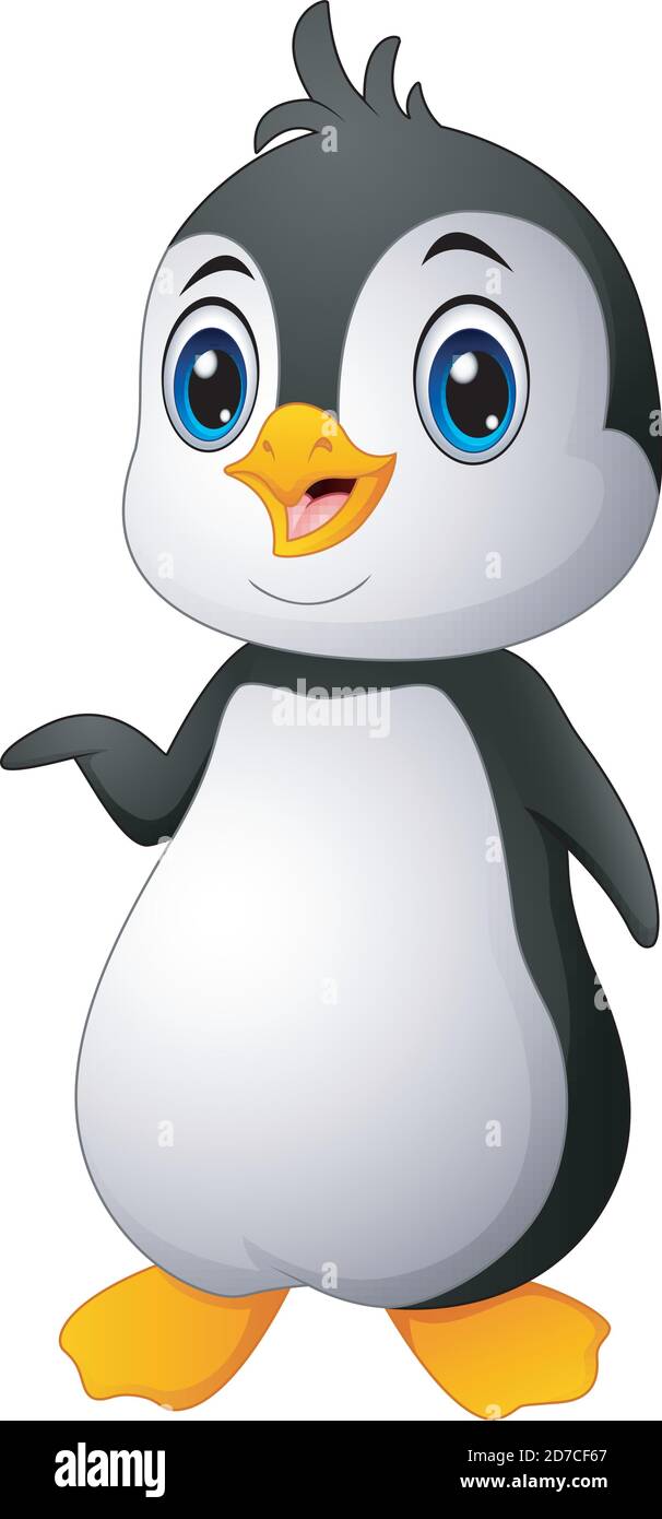 cute cartoon baby penguins