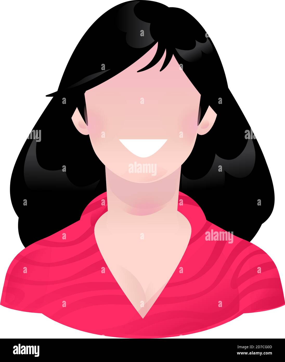 Illustration Of A Young Girl With A Smile Vector Cartoon Simplified Abstract Image Of A Woman Character For Advertising And Design Bright Busines Stock Vector Image Art Alamy Illustration Of A Young Girl With A Smile Vector Cartoon Simplified Abstract Image Of A Woman Character For Advertising And Design Bright Busines Stock Vector Image Art Alamy
