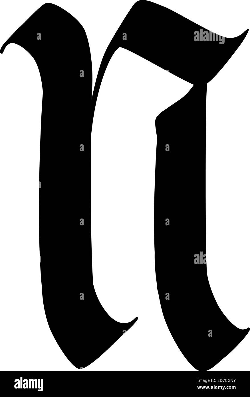 Gothic Letter N Hi Res Stock Photography And Images Alamy