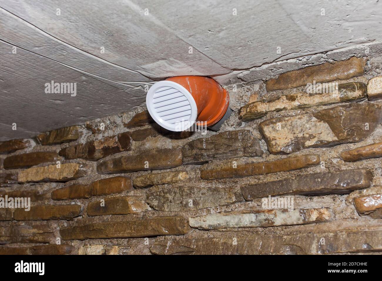 air vent or ventilation system in the basement Stock Photo - Alamy