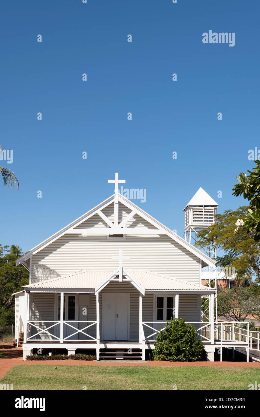 Broome's Anglican Church displaying local architectural features Stock