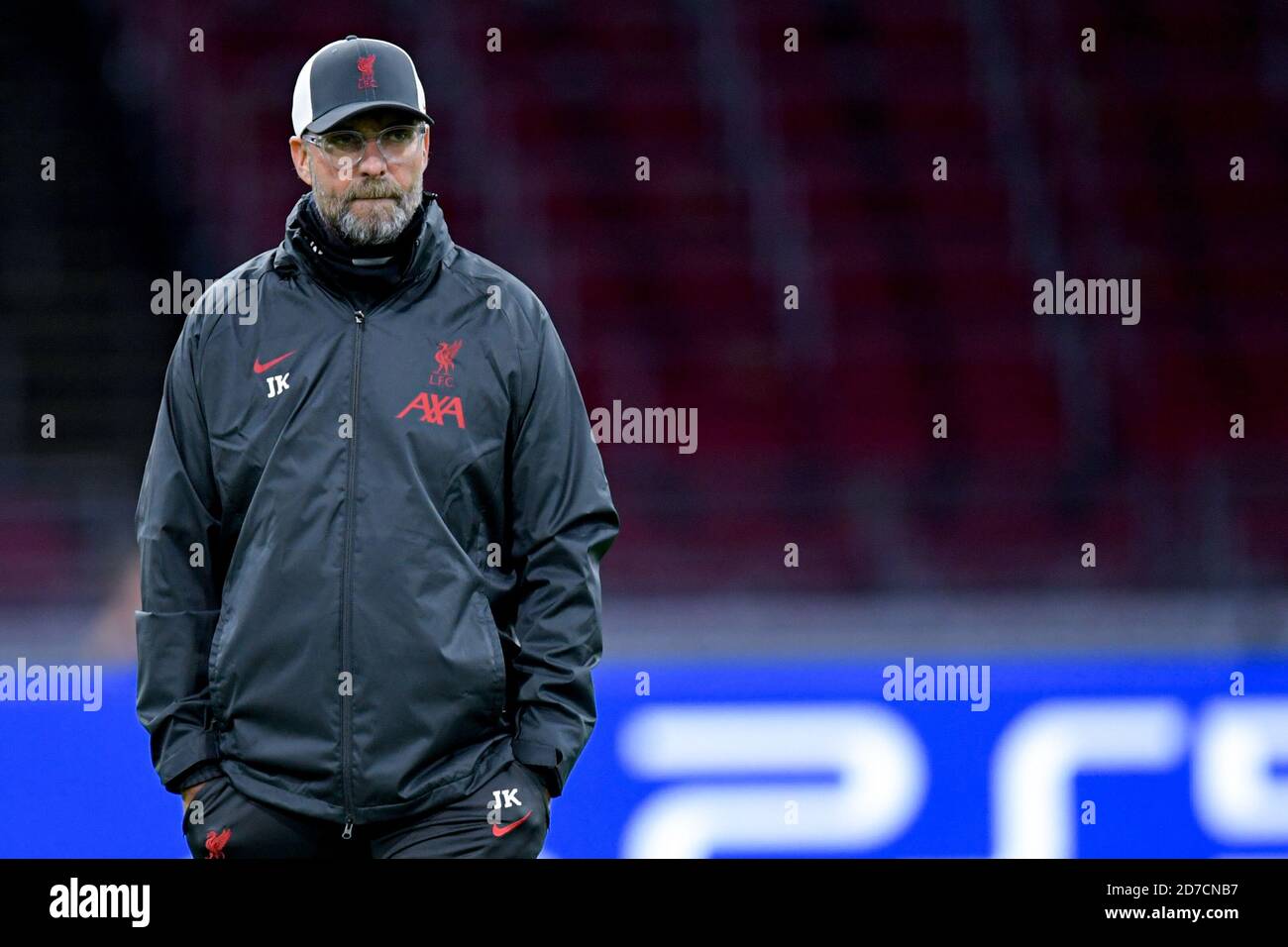 ead Coach Jurgen Klopp of Liverpool FC during the UEFA Champions League,  Group Stage, Group D football match between Ajax and Liverpool on October  21 Stock Photo - Alamy