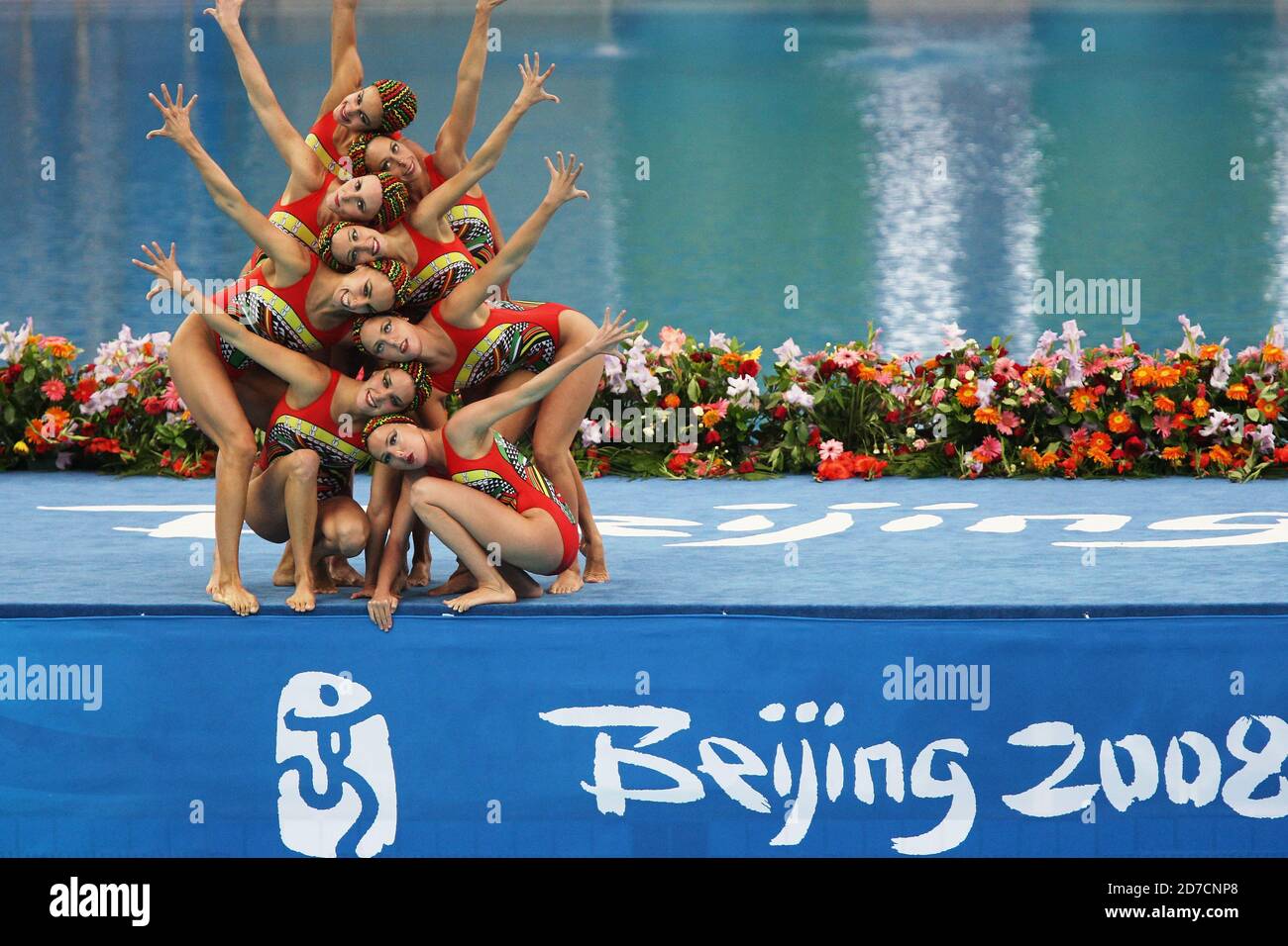 Beijing, China. 23rd Aug, 2008. Spain Team Group (ESP) Synchronised ...