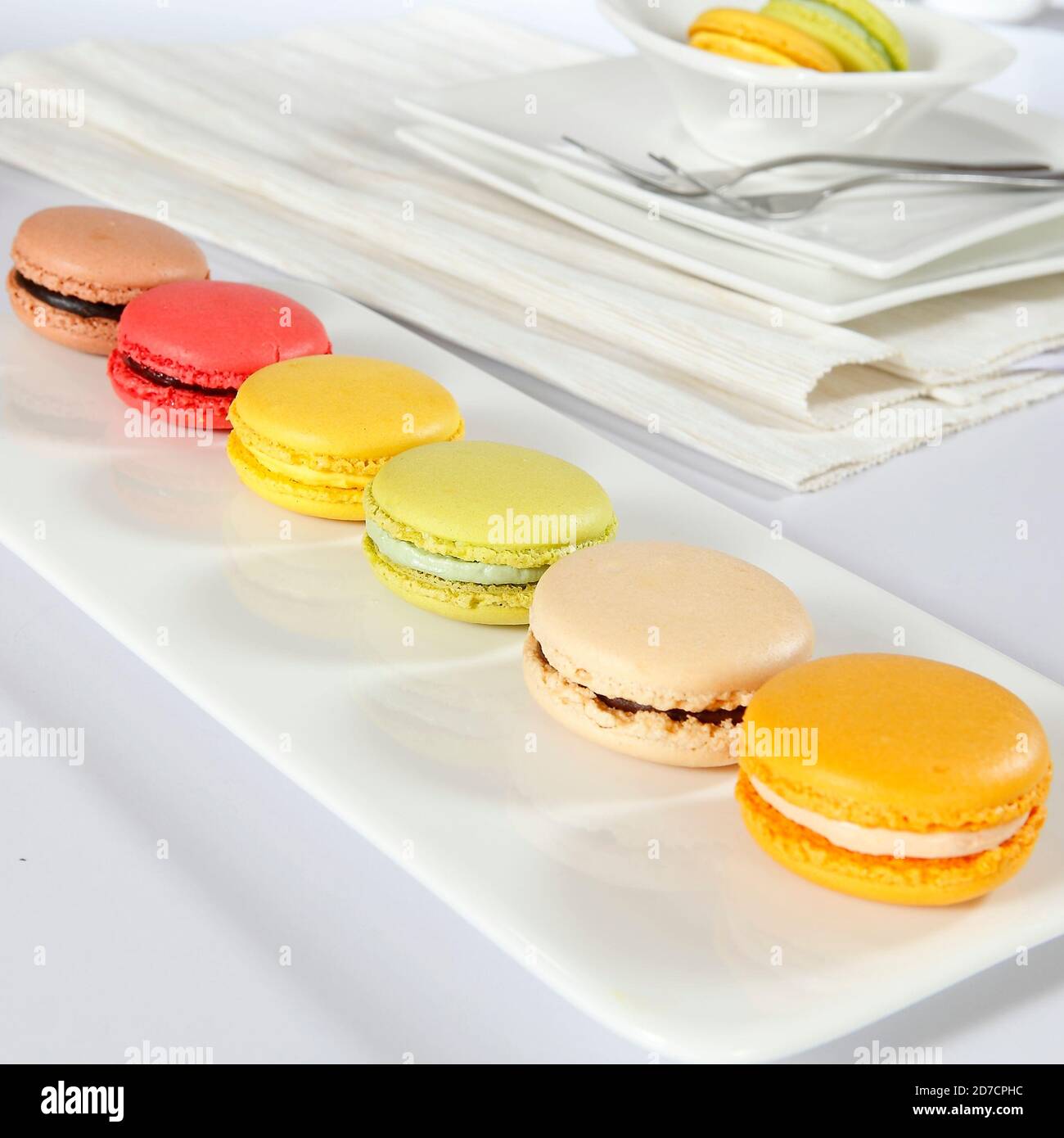 A macaron is a sweet meringuebased confection made with egg white