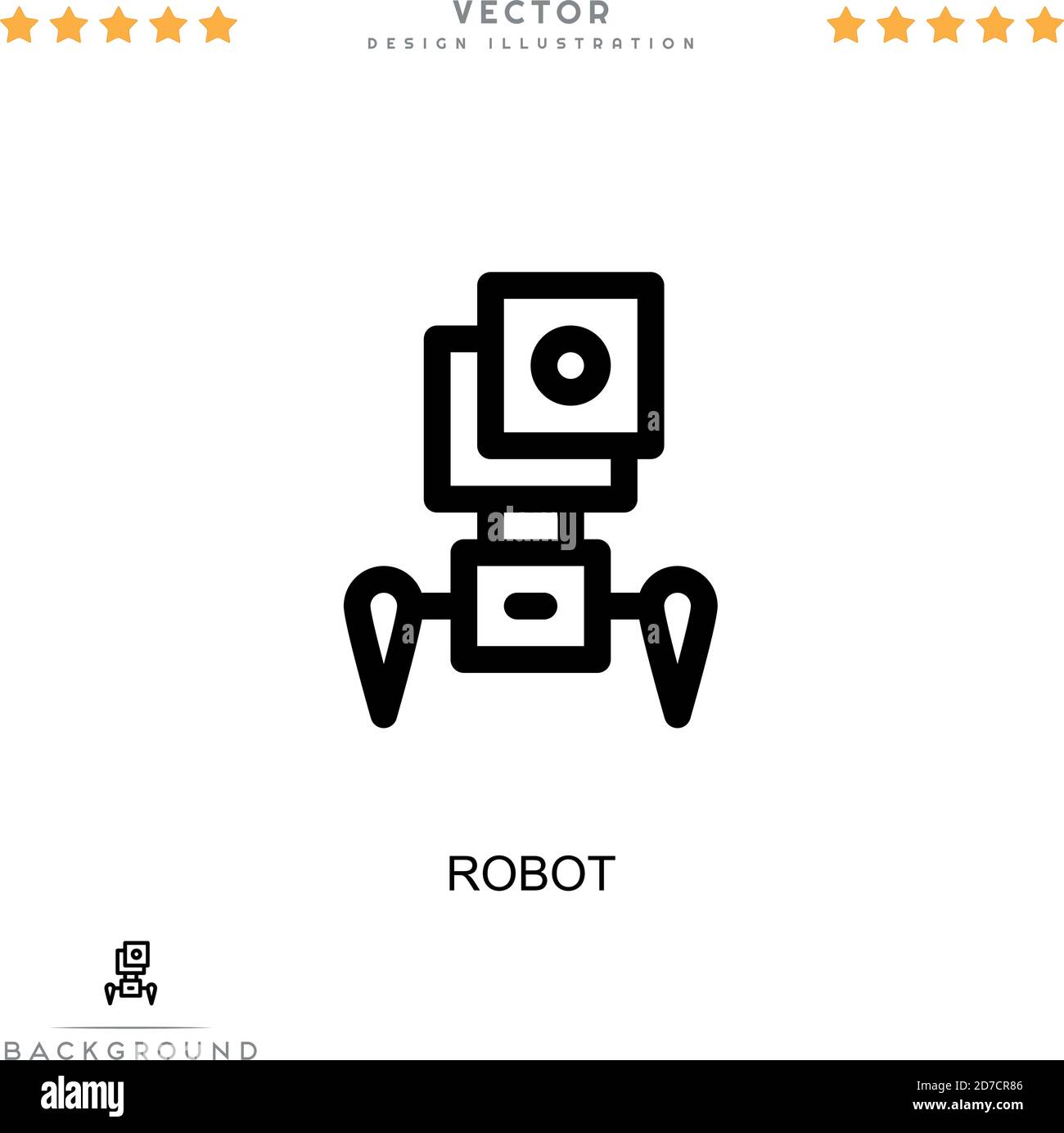 Robot icon. Simple element from digital disruption collection. Line ...