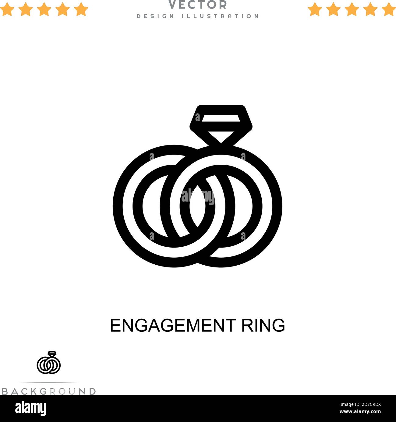 Engagement ring icon. Simple element from digital disruption collection ...