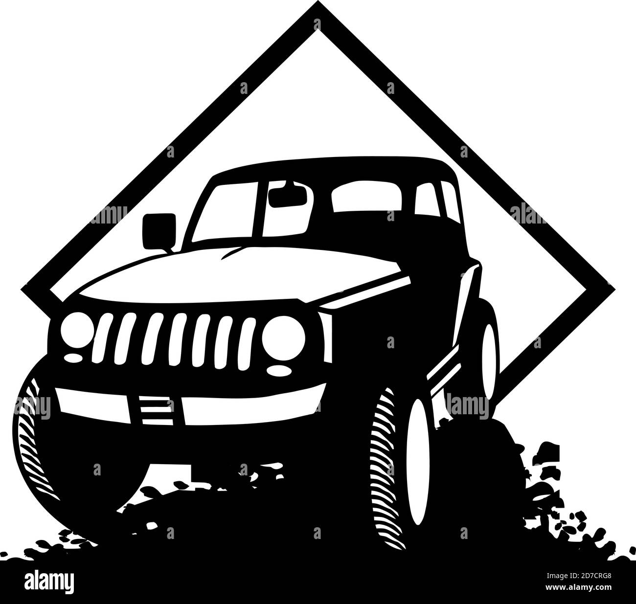4x4 truck Stock Vector Images - Alamy