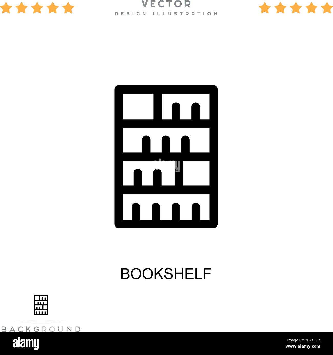 Bookshelf icon. Simple element from digital disruption collection. Line ...