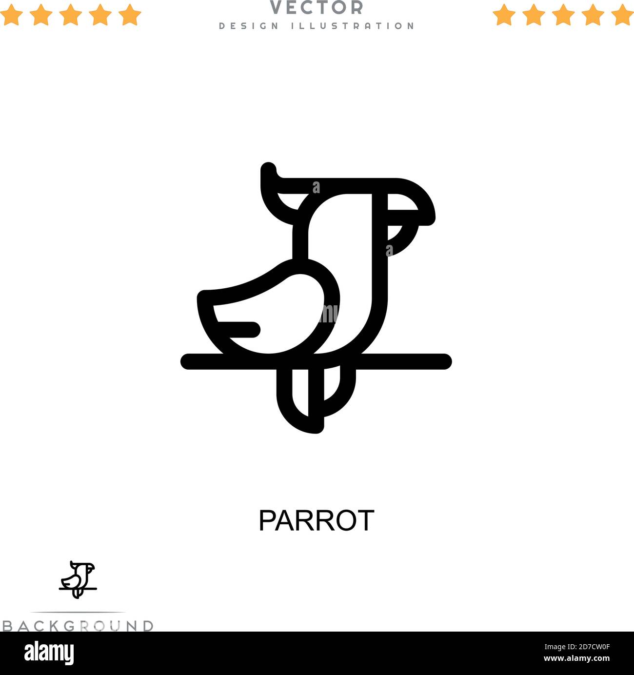 Parrot icon. Simple element from digital disruption collection. Line ...