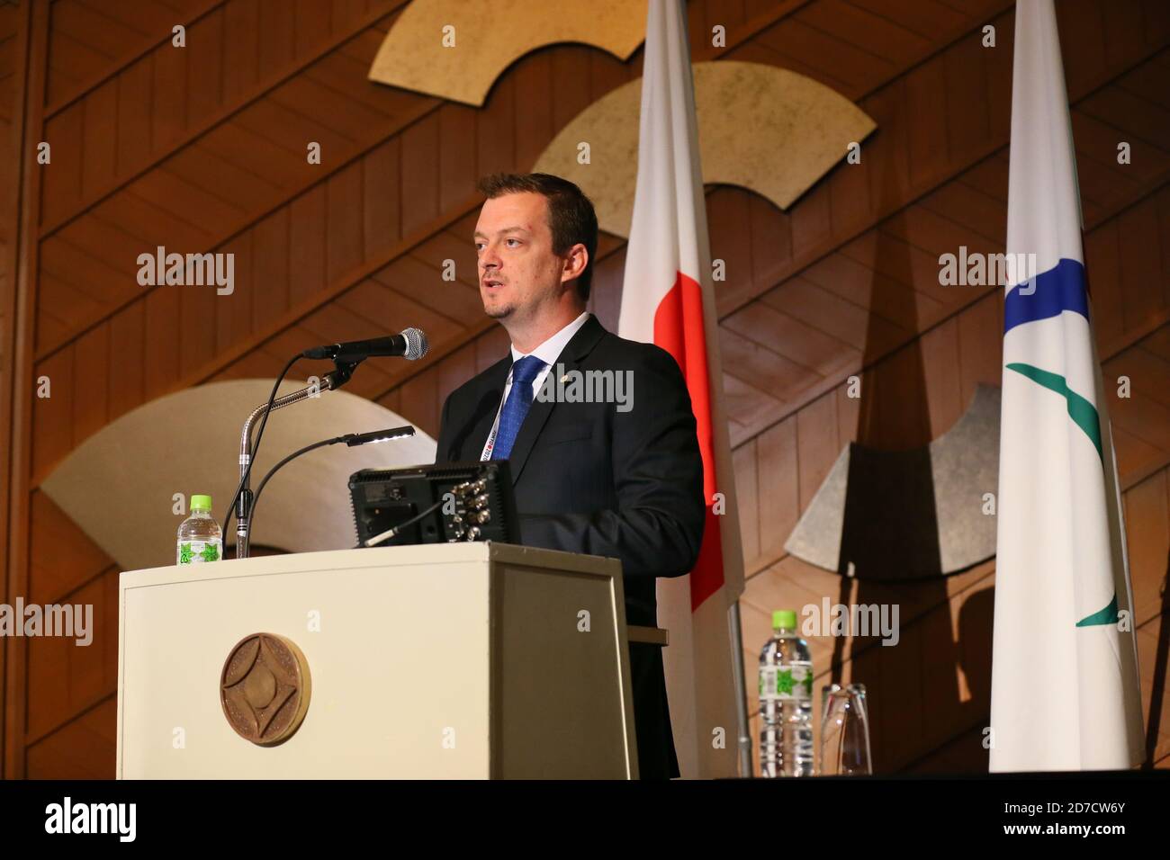 Andrew Parsons, vice president of International Paralympic Committee (IPC) attends the IPC/Tokyo 2020 - Orientation Seminar in Tokyo, Japan on January 19, 2014. Credit: AFLO SPORT/Alamy Live News Stock Photo