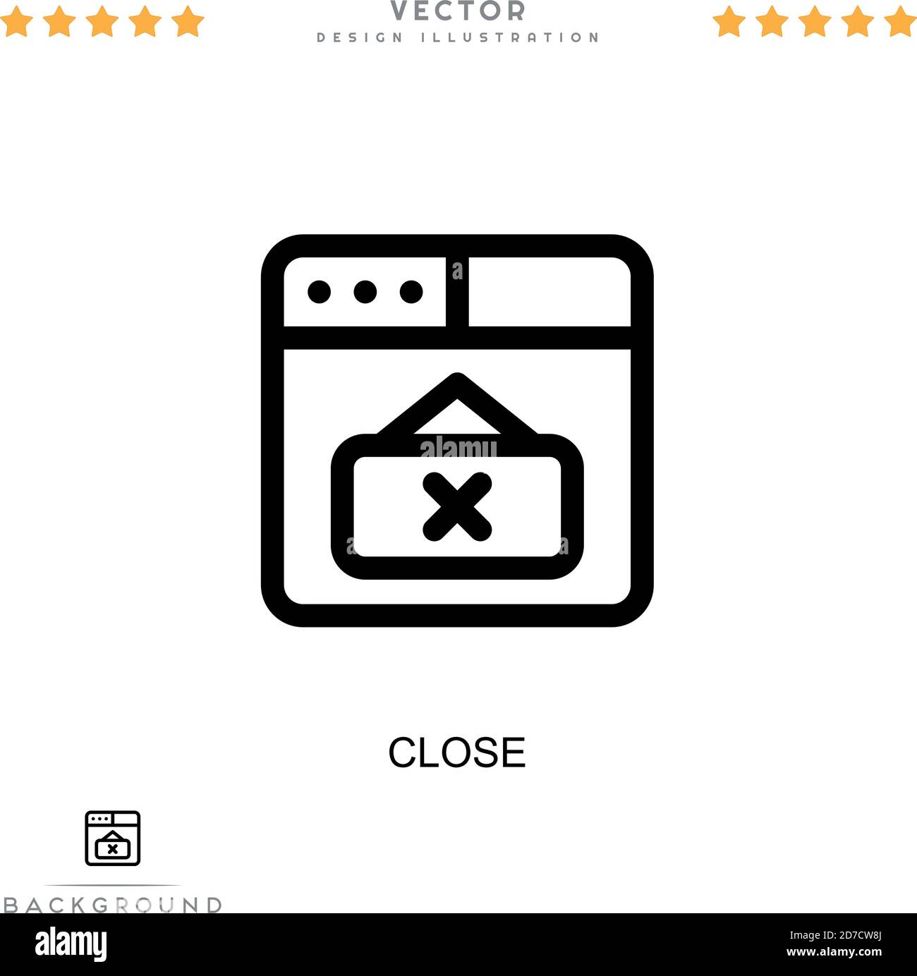 Close icon. Simple element from digital disruption collection. Line ...