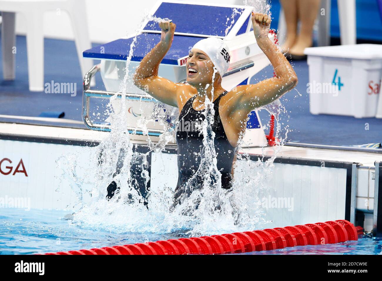 Womens 100m breaststroke sb14 final hires stock photography and images