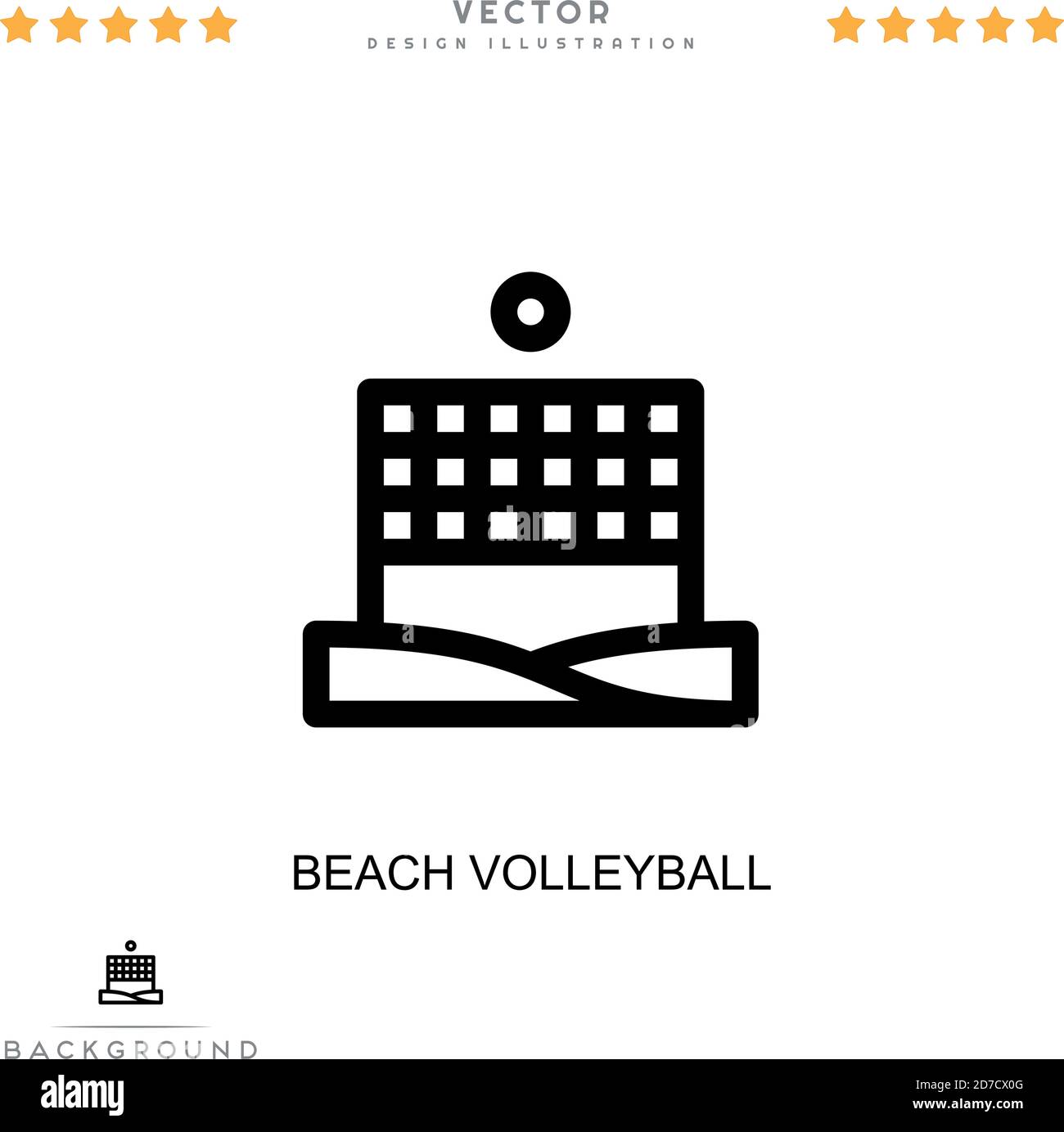Beach volleyball icon. Simple element from digital disruption collection. Line Beach volleyball