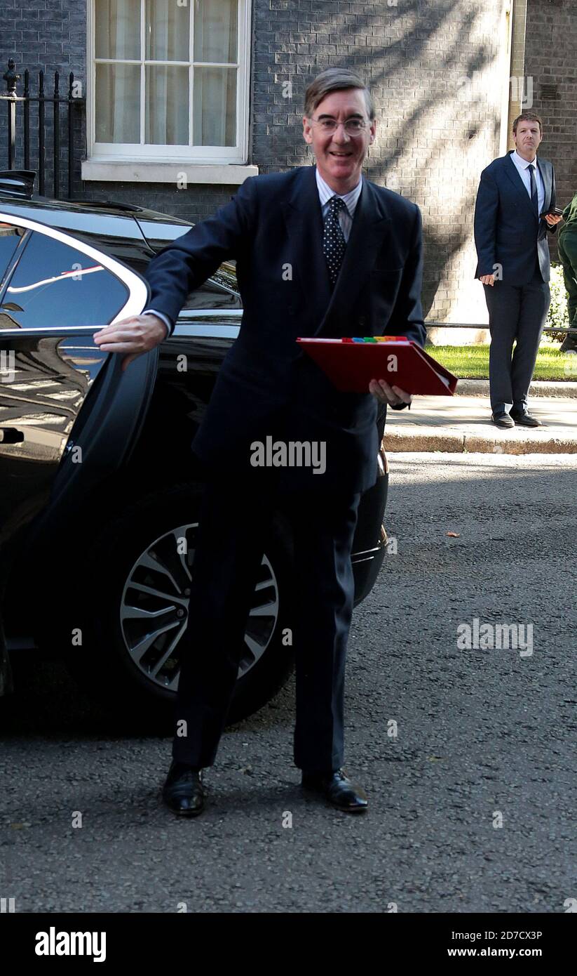 Sep 01, 2020 - London, England, UK - Cabinet Meeting resumes and is held at Foreign Office Photo Shows: Jacob Rees-Mogg arrives Stock Photo