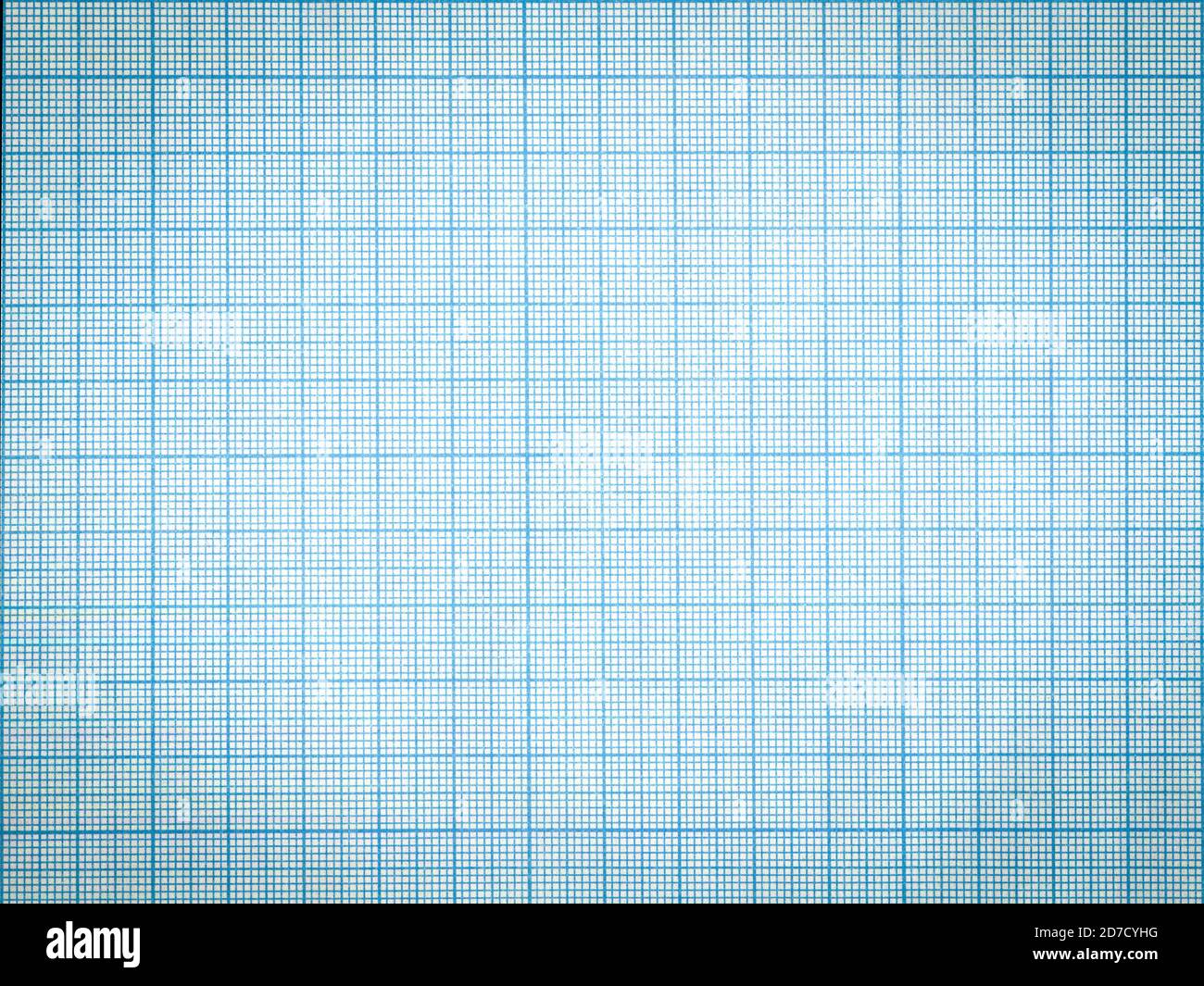 Blue grid scale paper sheet background Stock Photo