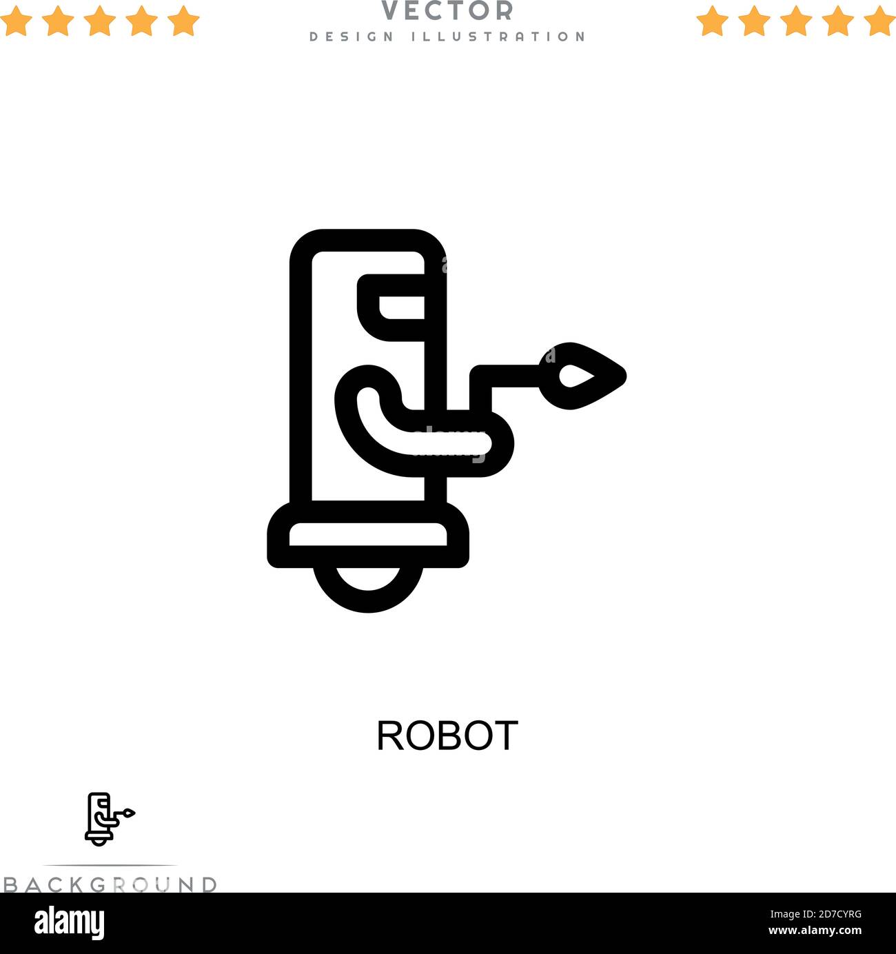 Robot icon. Simple element from digital disruption collection. Line ...
