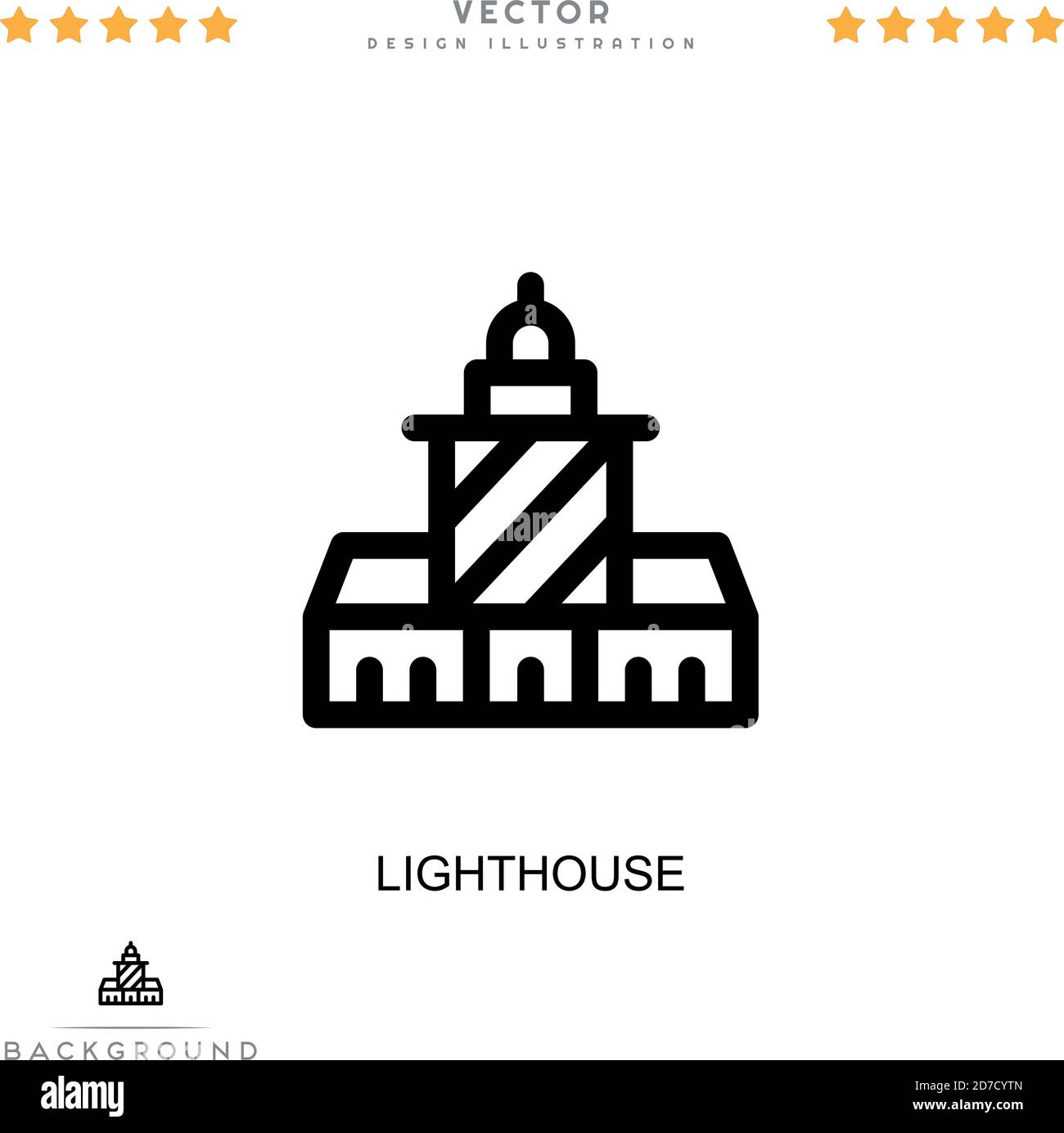 Lighthouse icon. Simple element from digital disruption collection ...