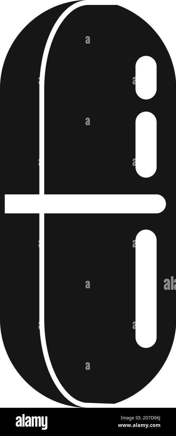 Refill capsule icon. Simple illustration of refill capsule vector icon ...