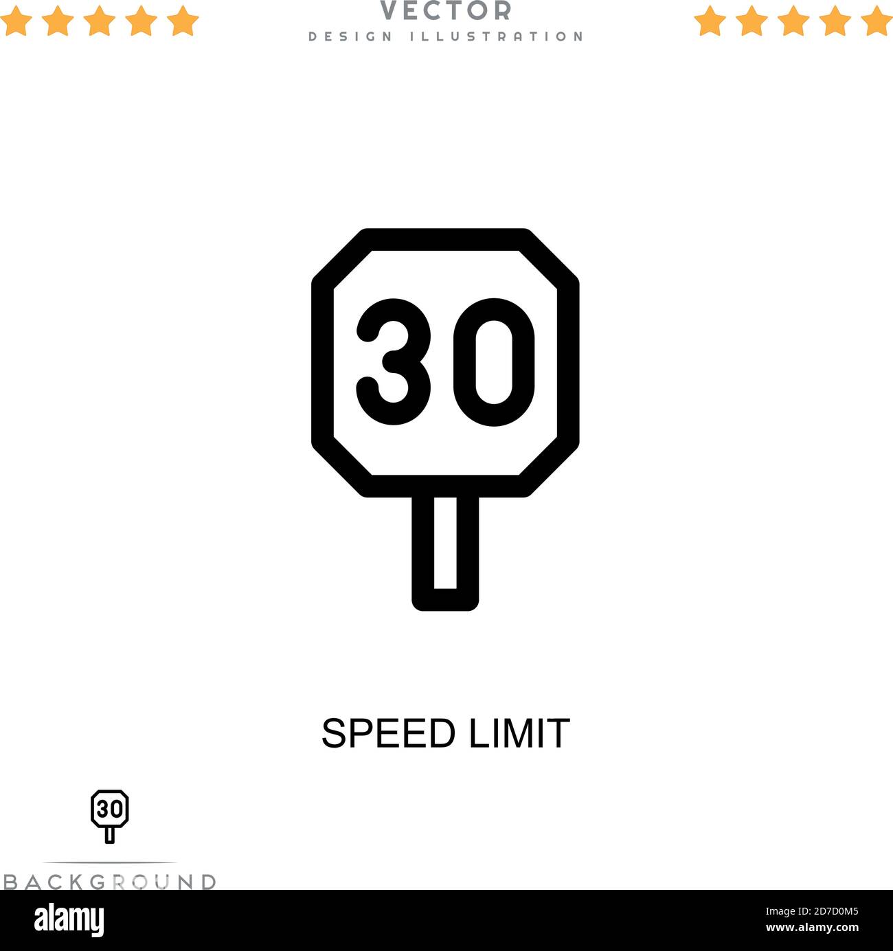 Speed limit icon. Simple element from digital disruption collection. Line Speed limit icon for