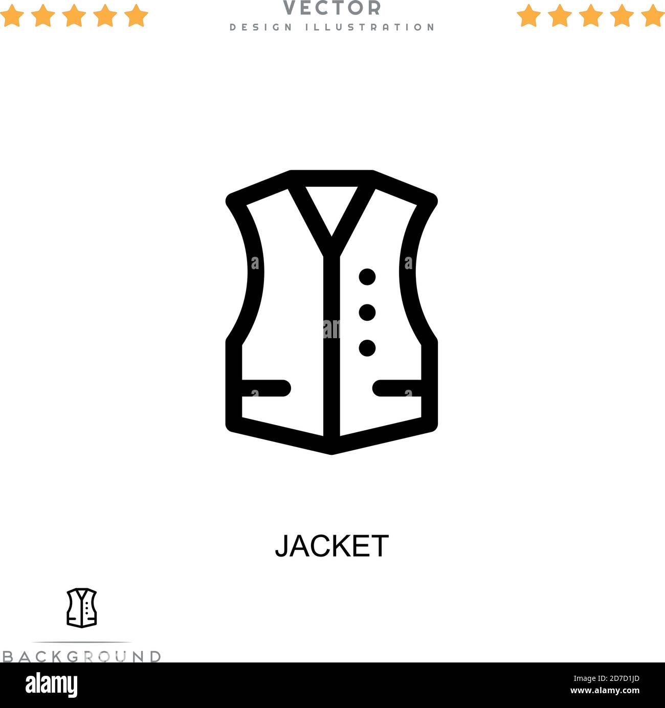 Jacket icon. Simple element from digital disruption collection. Line ...