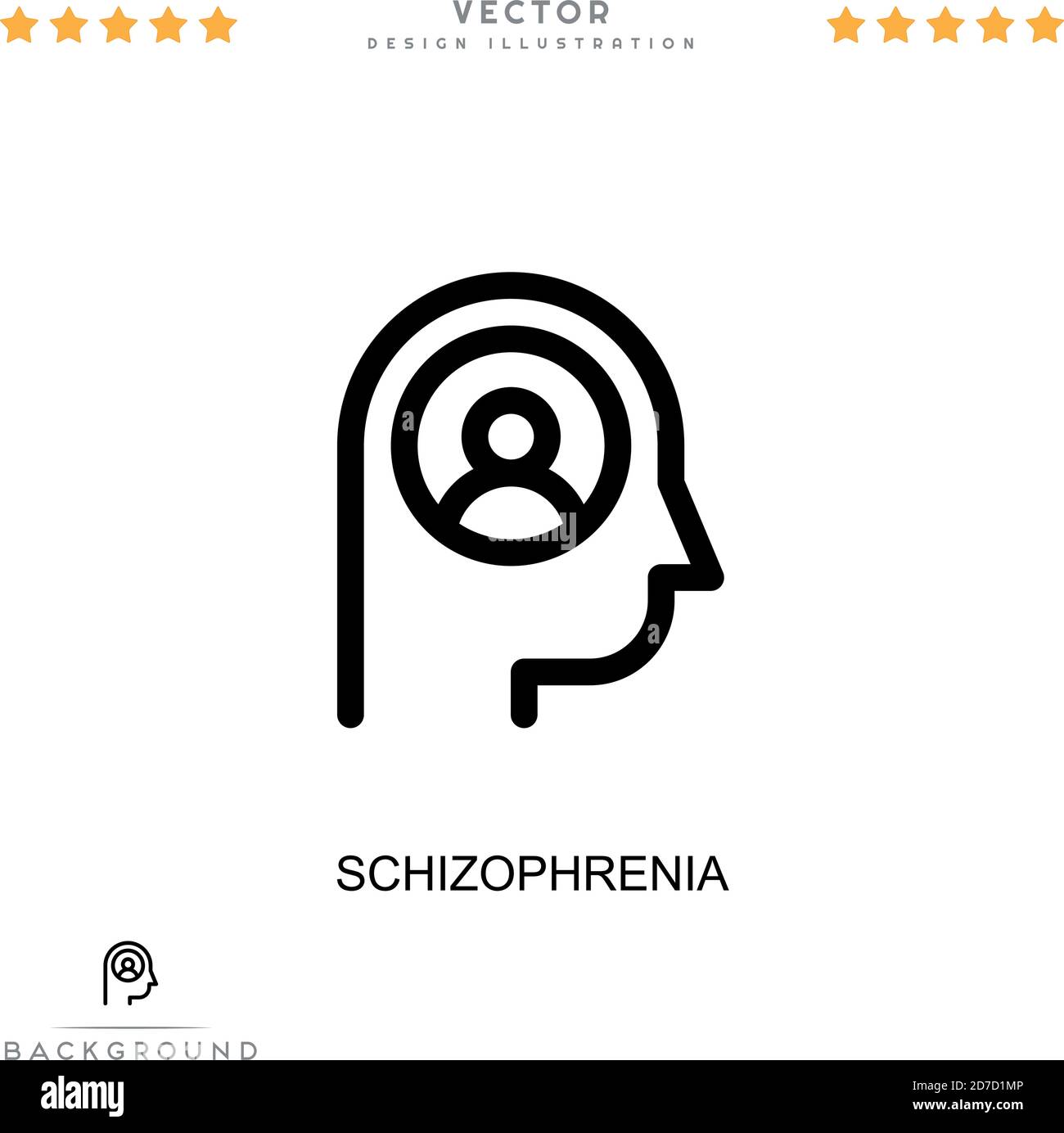 Schizophrenia Icon Simple Element From Digital Disruption Collection Line Schizophrenia Icon For Templates Infographics And More Stock Vector Image Art Alamy