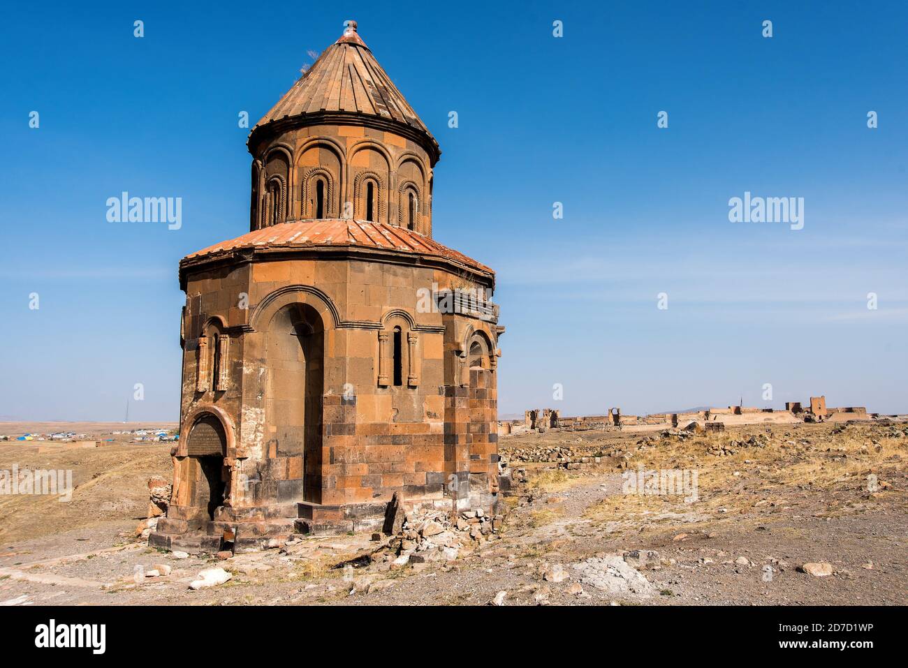Kars city and ancient city Ani in Turkey Stock Photo