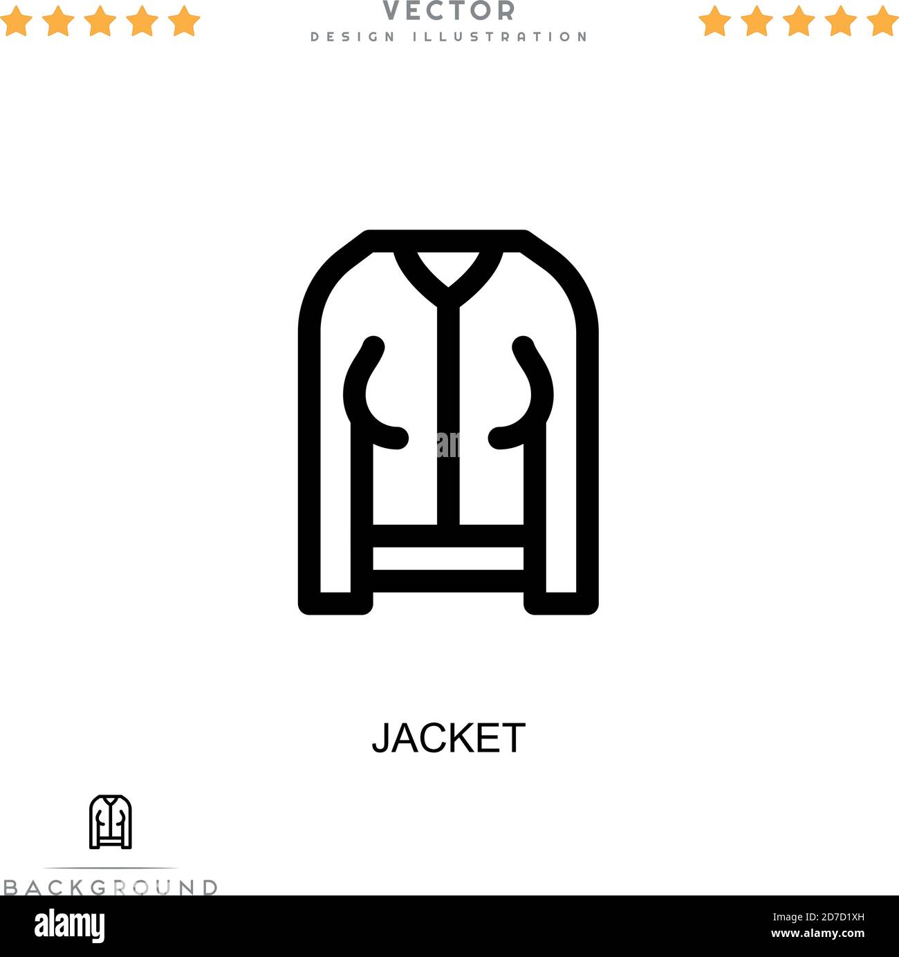 Jacket icon. Simple element from digital disruption collection. Line ...