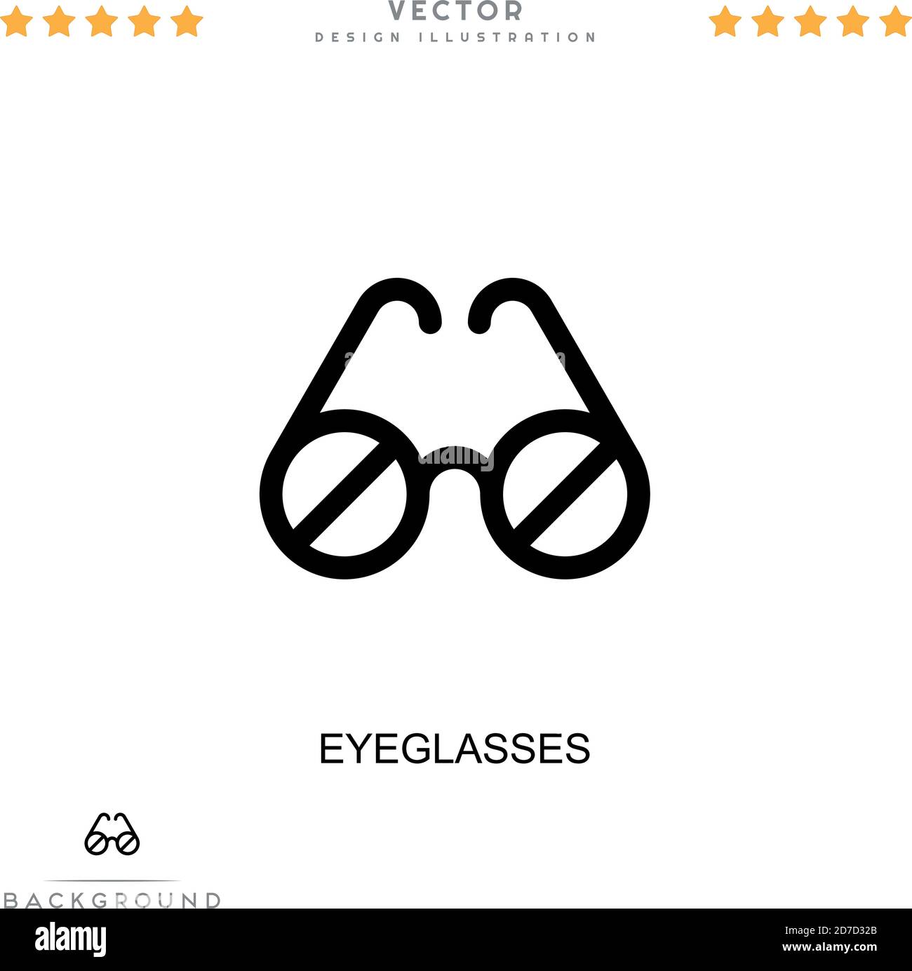 Eyeglasses icon. Simple element from digital disruption collection. Line Eyeglasses icon for