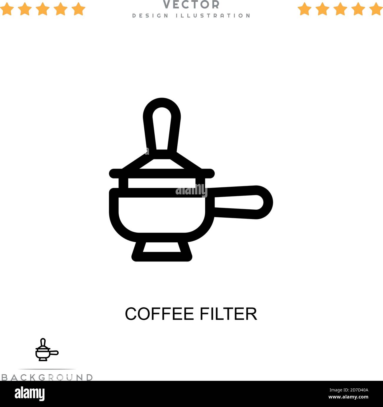 Coffee filter icon. Simple element from digital disruption collection. Line Coffee  filter icon for templates, infographics and more Stock Vector Image & Art -  Alamy