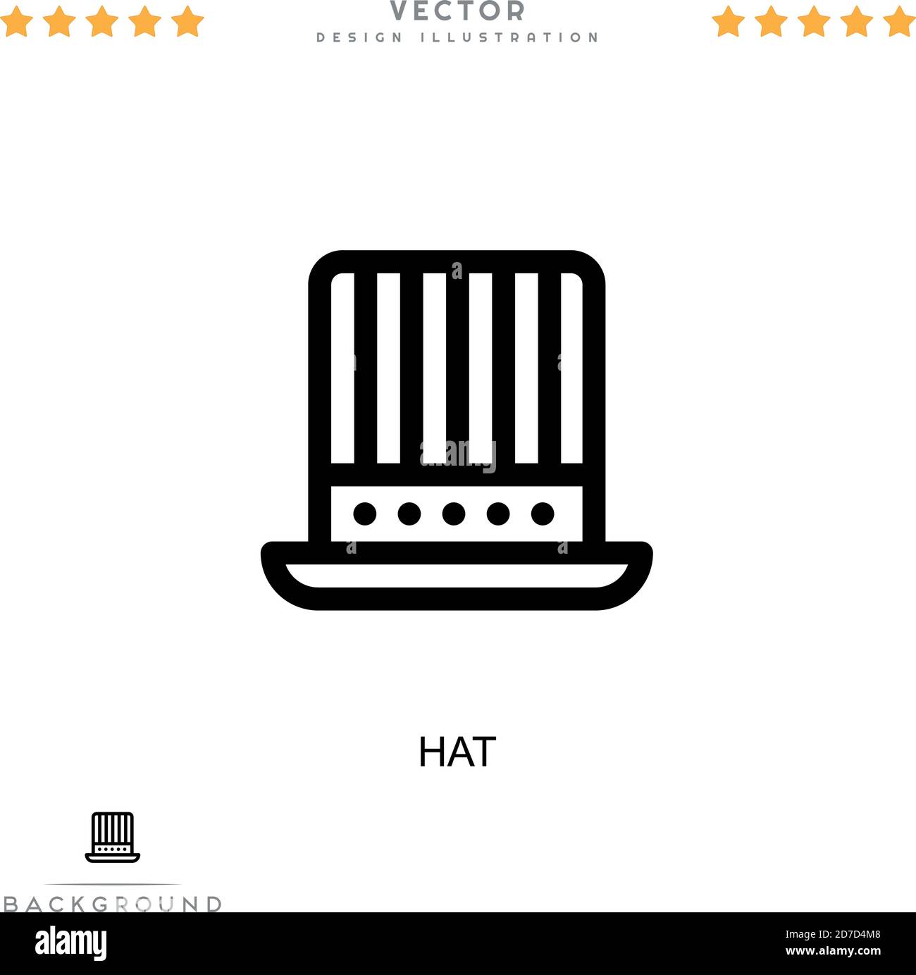 Hat icon. Simple element from digital disruption collection. Line Hat ...
