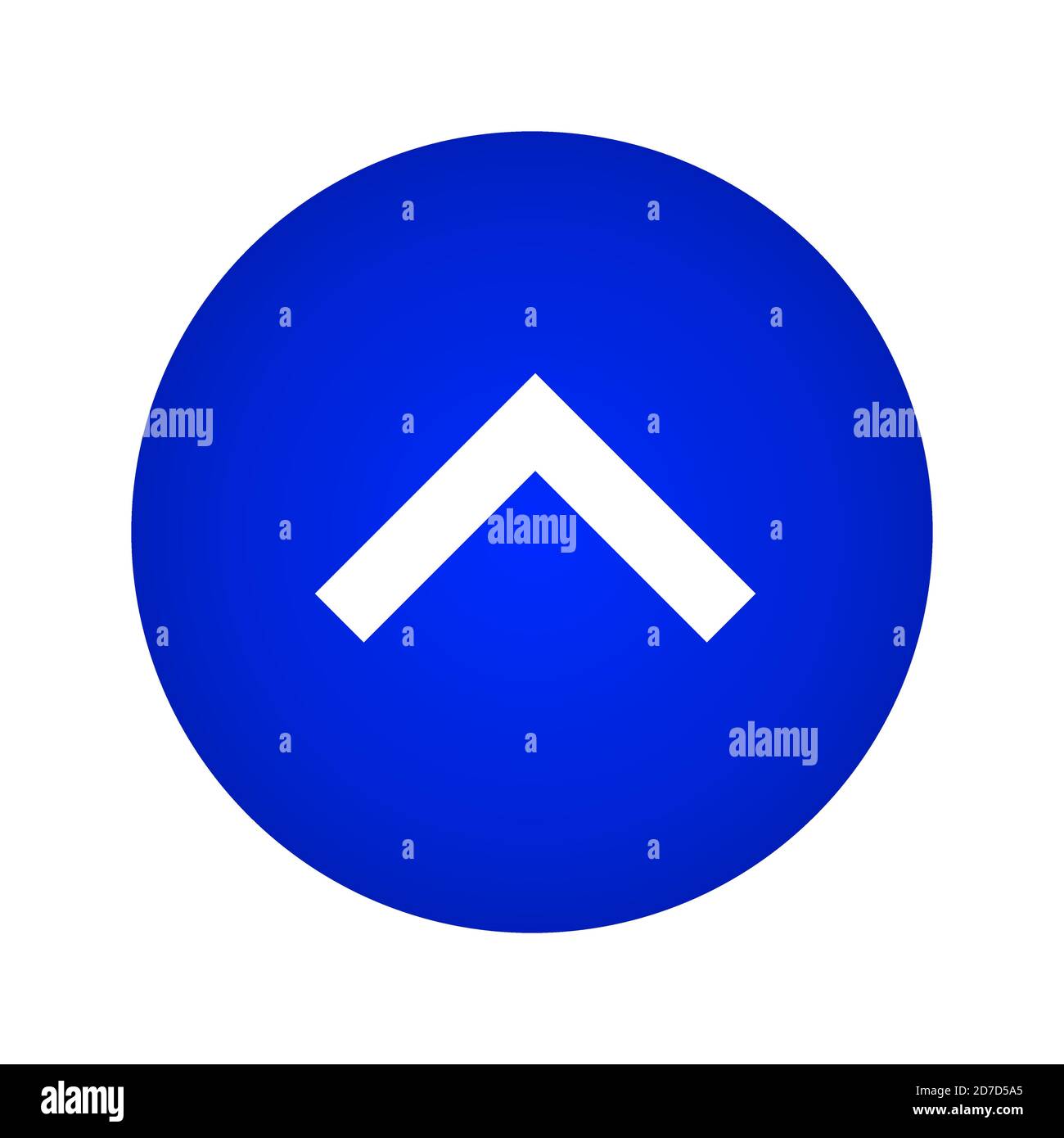 Swipe Arrow icon on a Blue Gradient Circle Shape Stock Vector