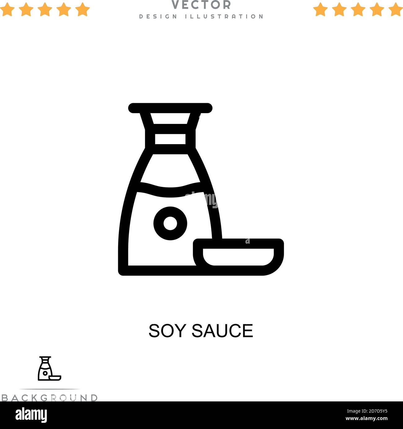 Soy sauce icon. Simple element from digital disruption collection. Line Soy sauce icon for