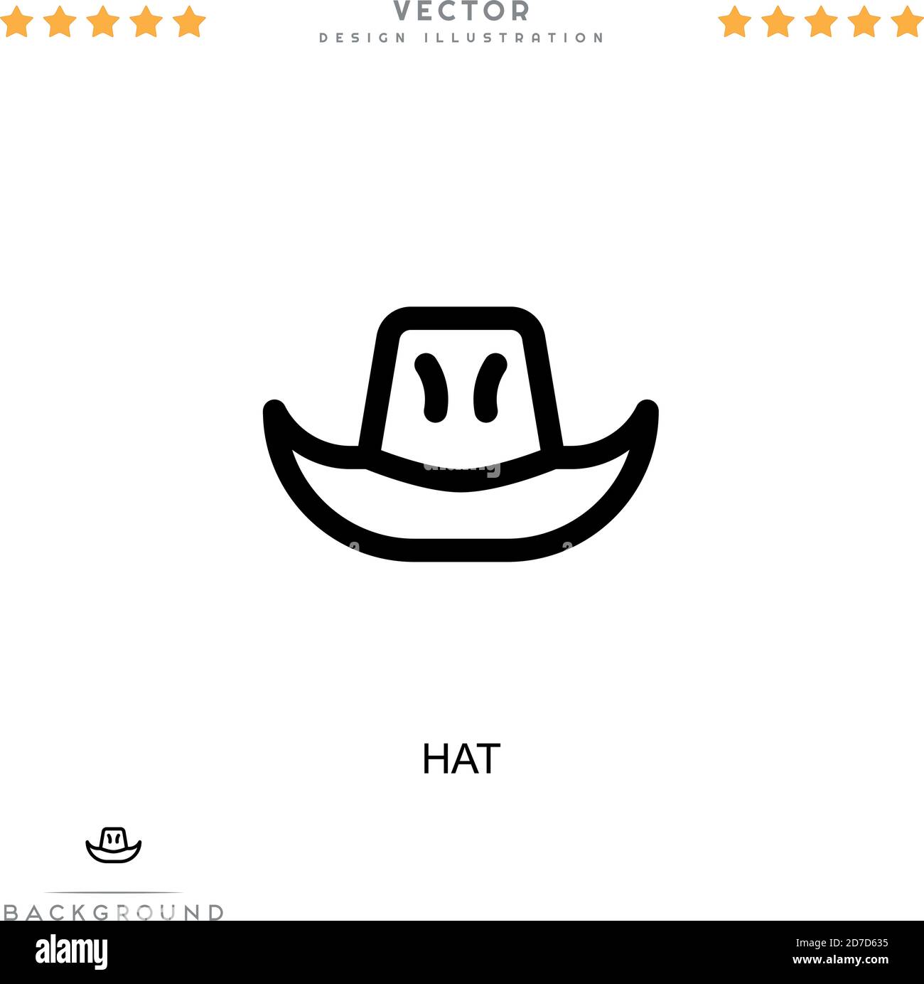 Hat icon. Simple element from digital disruption collection. Line Hat ...