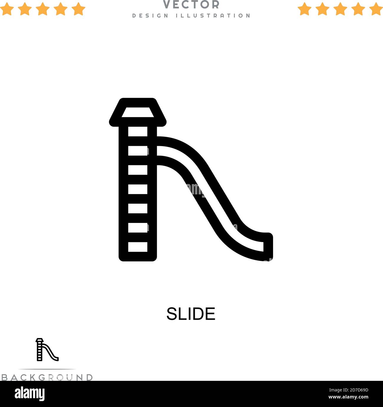 Slide icon. Simple element from digital disruption collection. Line ...