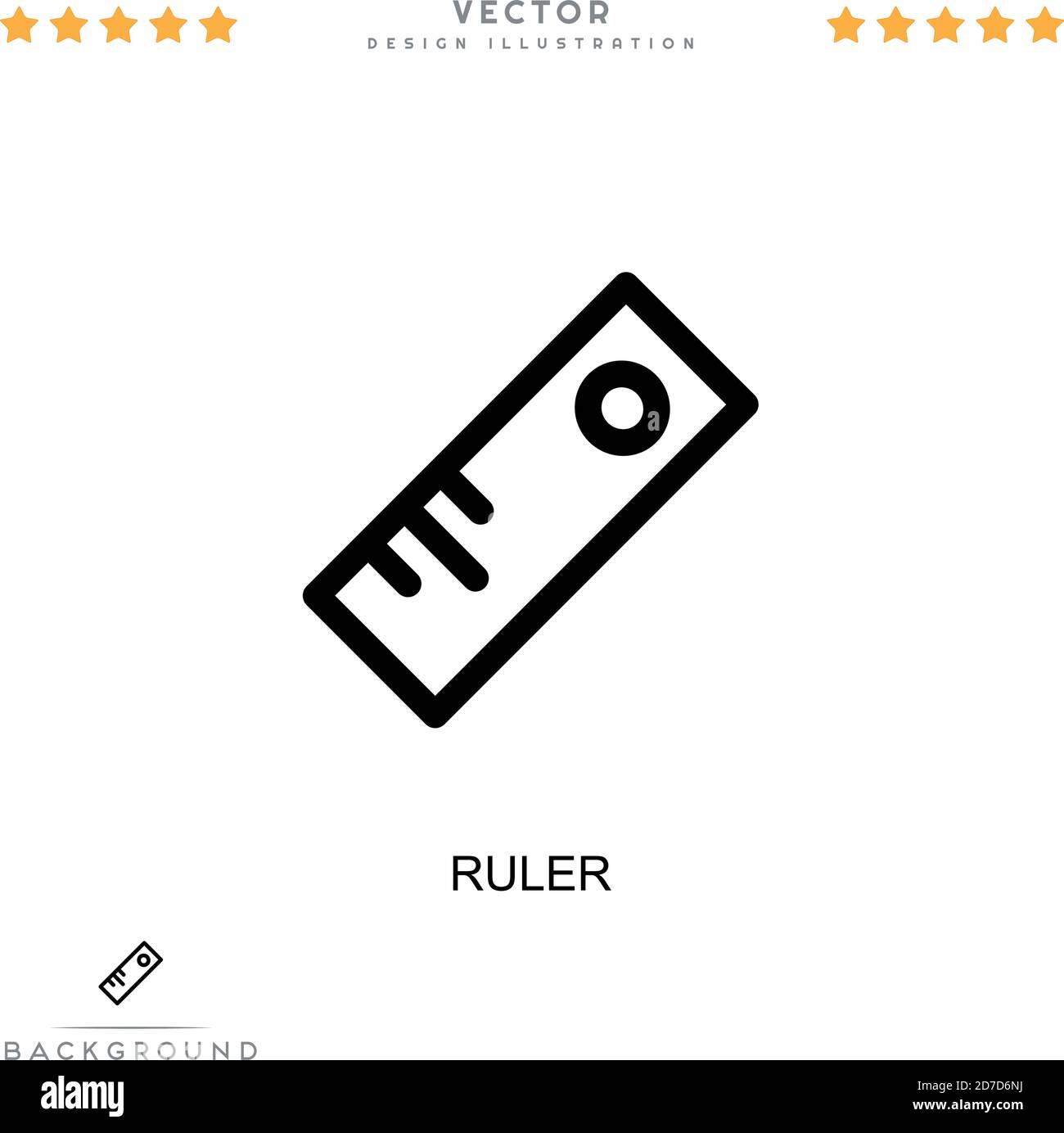 Ruler icon. Simple element from digital disruption collection. Line ...