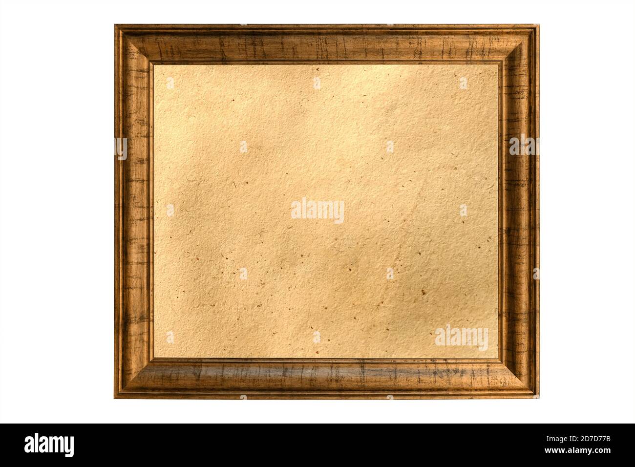 old vintage painting isolated on white background Stock Photo - Alamy