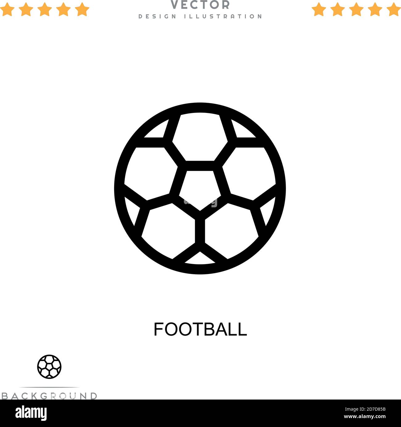 Football icon. Simple element from digital disruption collection. Line