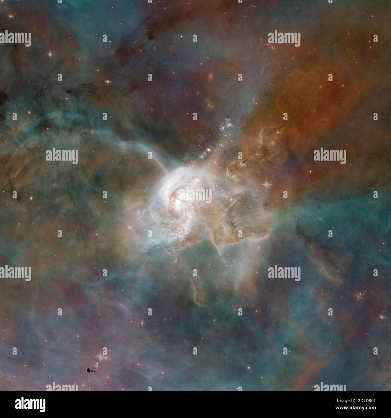 Nebula and stars in deep space. Elements of this image furnished by NASA Stock Photo