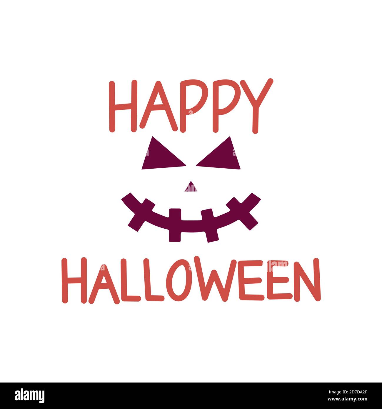 happy Halloween word quote. Halloween quote design Stock Vector Image