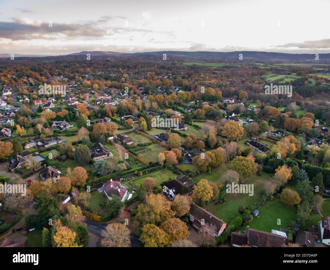 Aerial view west sussex village hires stock photography and images Alamy