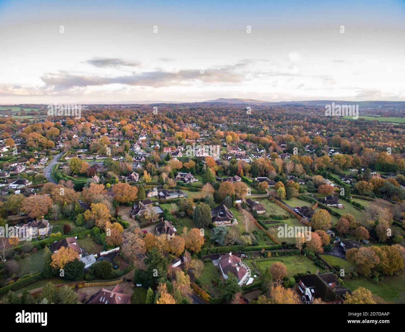 Aerial view west sussex village hires stock photography and images Alamy