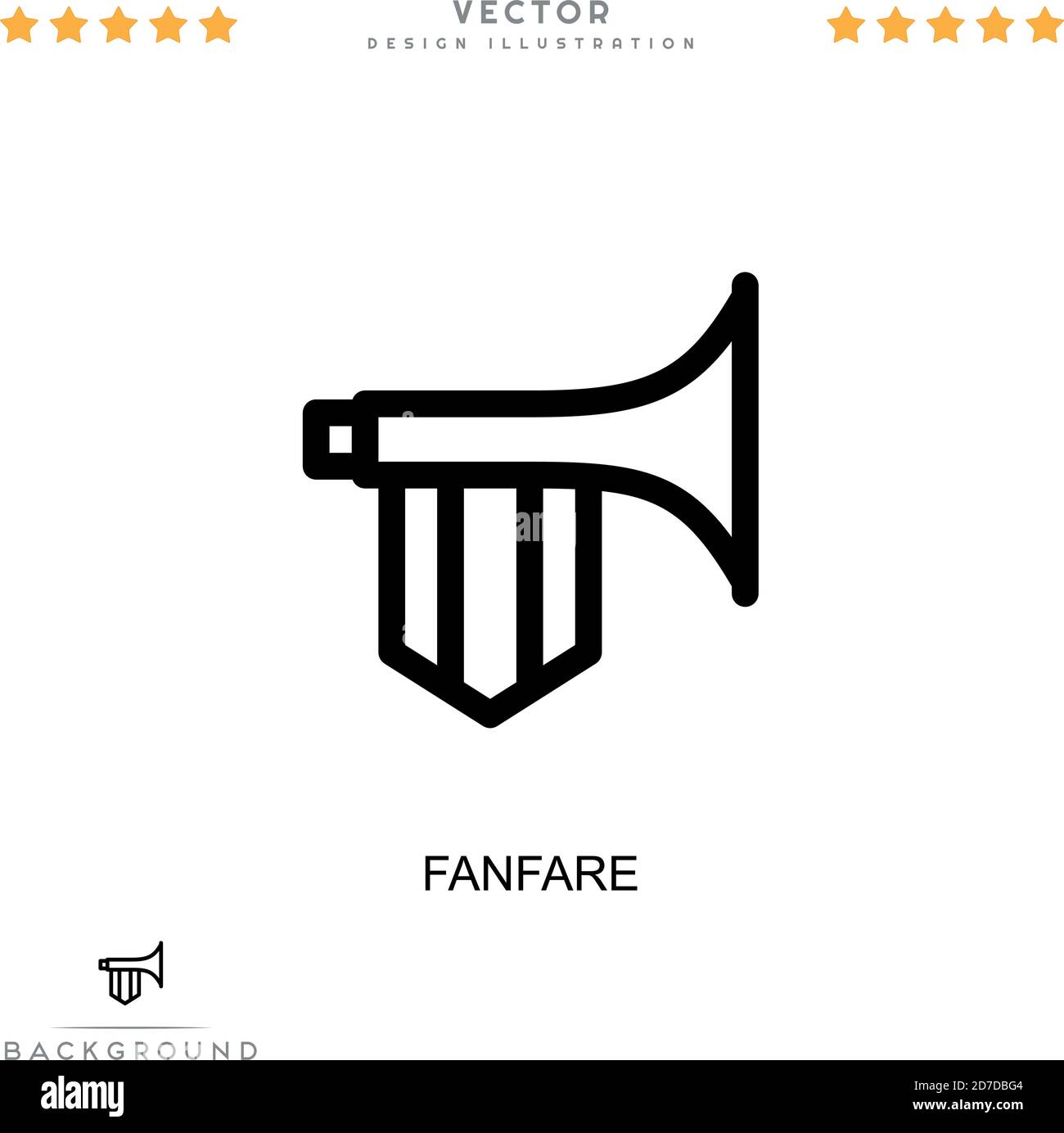 Fanfare icon. Simple element from digital disruption collection. Line