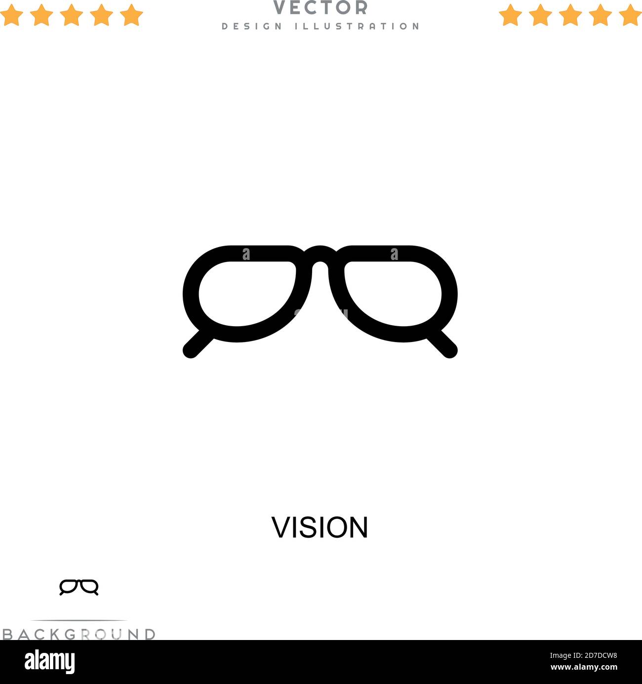 Vision icon. Simple element from digital disruption collection. Line ...
