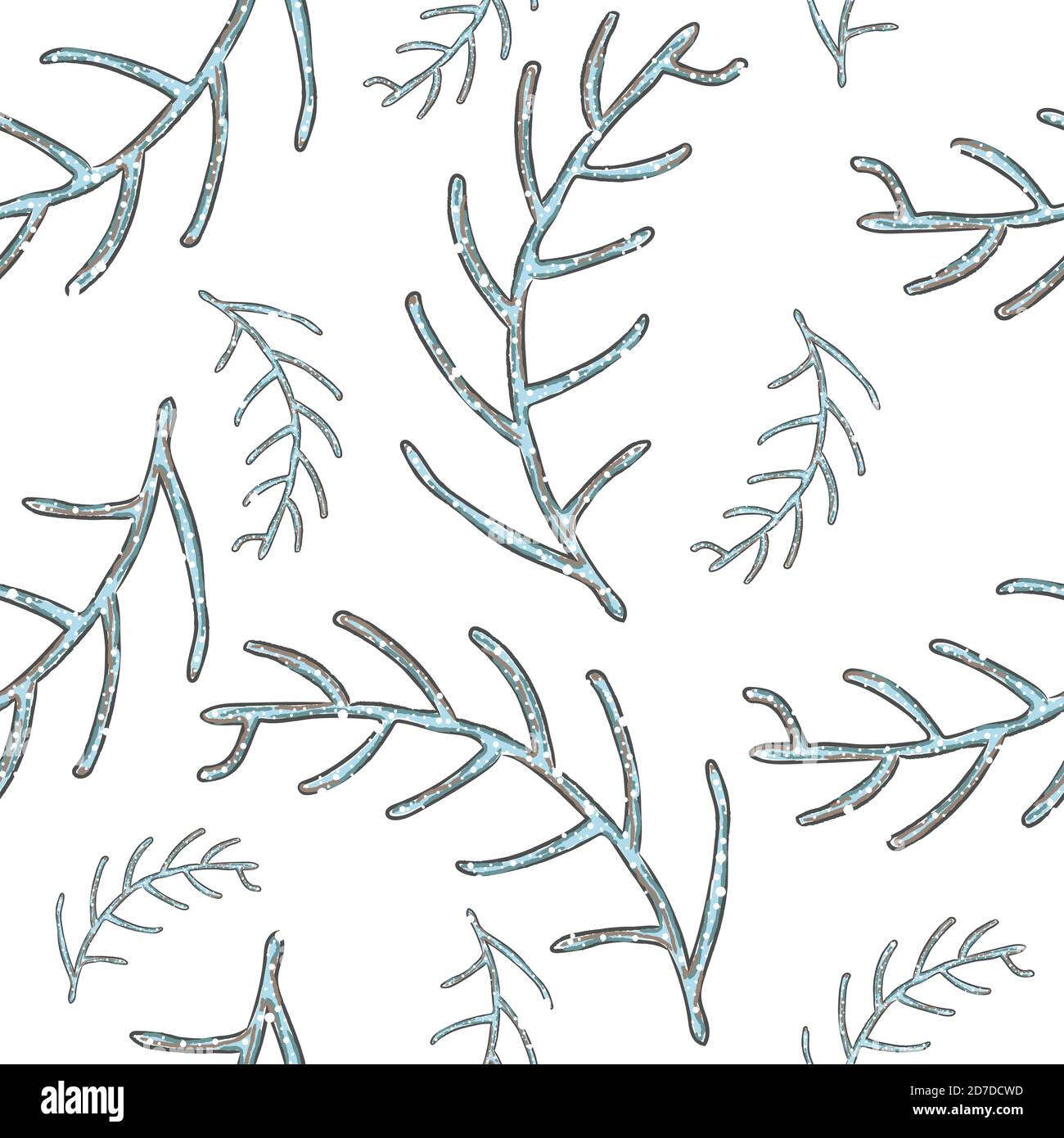 Seamless Winter Pattern. Merry Christmas Texture. Vector Illustration Stock Vector
