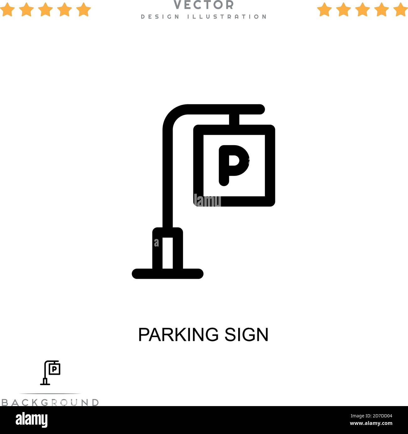 Parking sign icon. Simple element from digital disruption collection ...