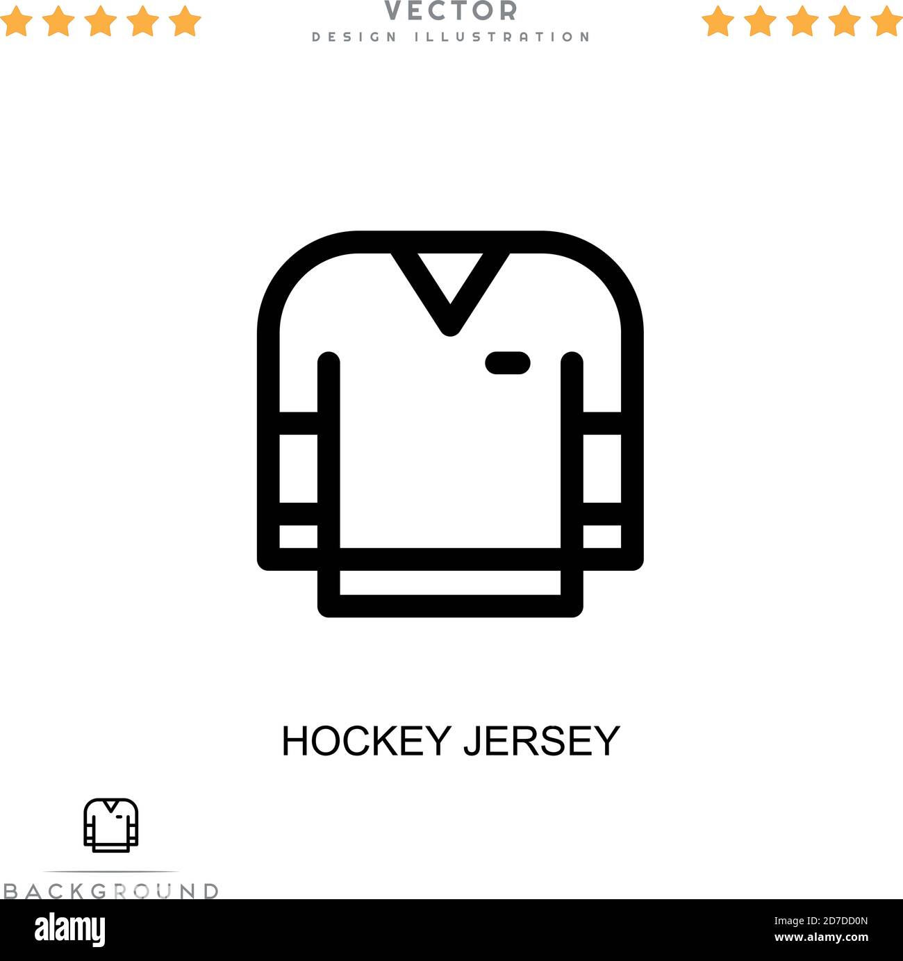 Hockey jersey icon. Simple element from digital disruption collection. Line Hockey jersey icon for templates, infographics and more Stock Vector