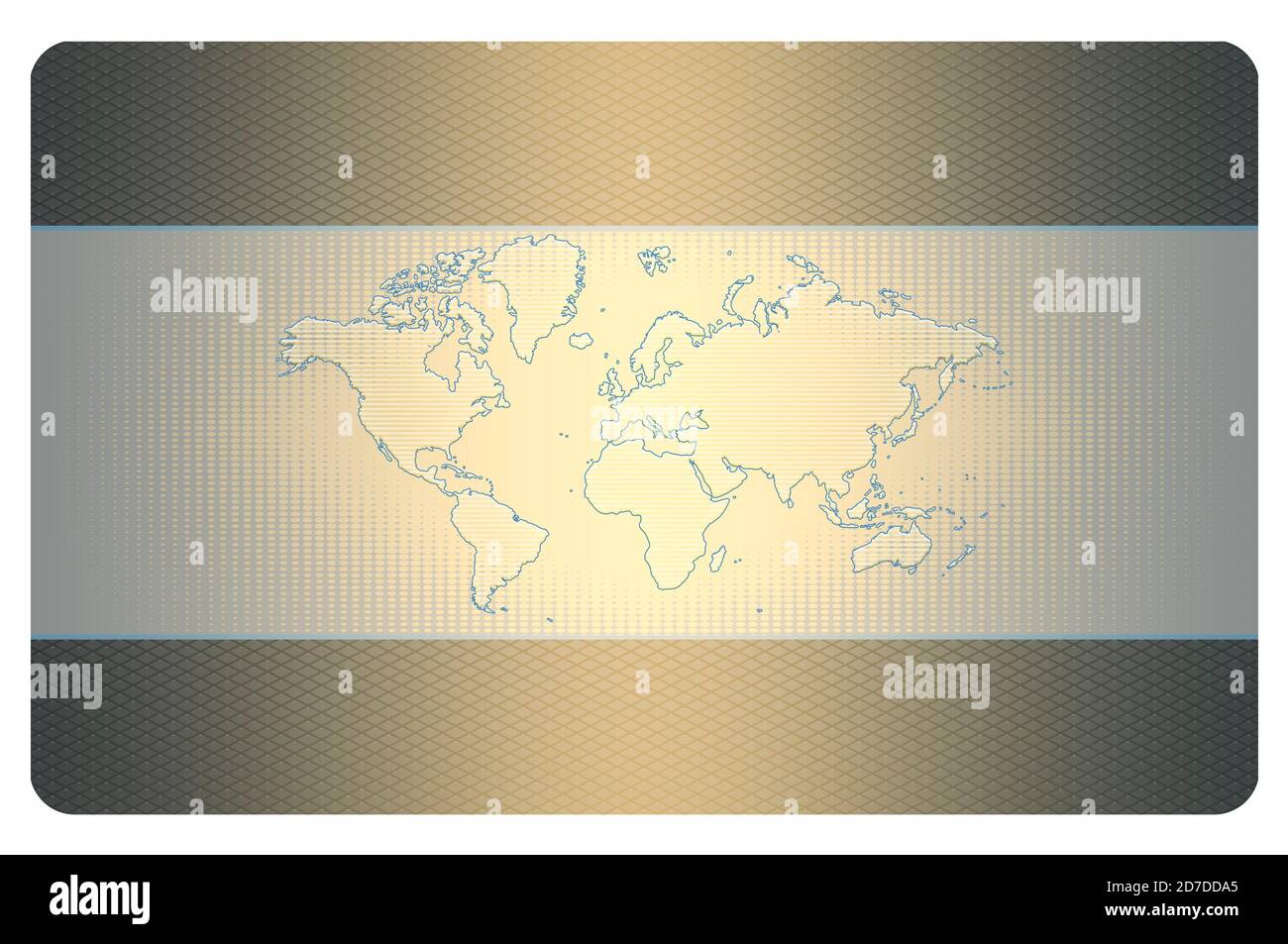 Background with world map for business card design. Stock Photo
