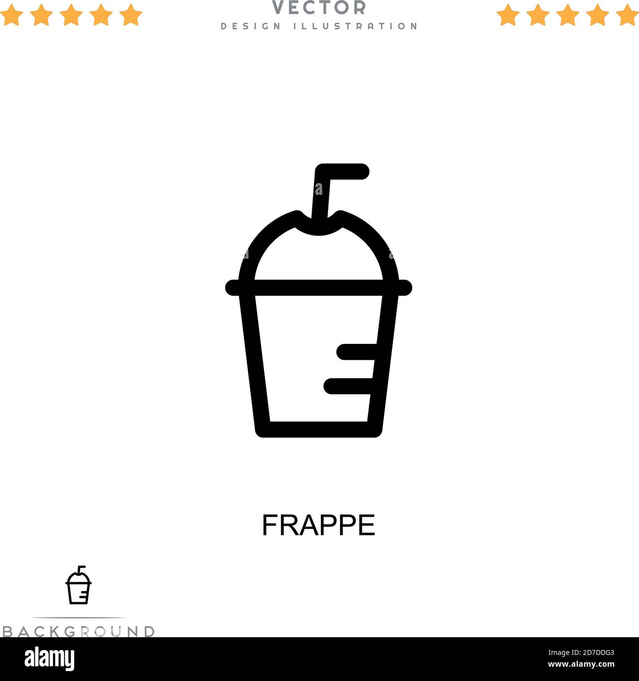 Frappe icon. Simple element from digital disruption collection. Line